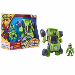 Hasbro HASG14755P0 - Marvel Iron Man & Friends Armadura y Vehículo Mecha 2 en 1 de Iron Hulk, Juguete a partir de 4 años