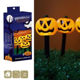My Other Me Baliza Calabaza con Luces, 8 x 39 cm, funciona con 3 pilas AA, decoración Halloween, Edad recomendada: +14 años