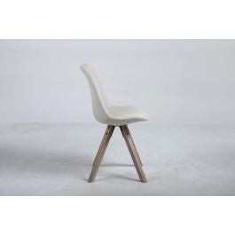 Silla Scandi DKD Home Decor Beige Marron 55 x 84 x 48 cm