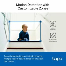 Tp - link Tapo TC72 Cámara Seguridad WiFi 360° 2K, Visión Nocturna, Detección IA, Alarma Luz/Sonido, Control Voz