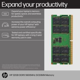 HP 32GB DDR5 5600MHz SODIMM Memoria RAM para Portátil
