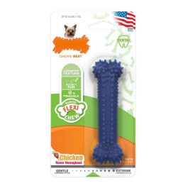 Nylabone Plaque Attacker S Mordedor Dental para Perros Limpia Dientes y Encías Reduce Placa y Sarro Sabor Pollo Azul Precio: 7.49999987. SKU: S6100030