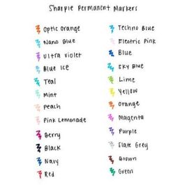 Sharpie Marcador Punta Fina F, 18 Piezas, Colores Surtidos Fun, Secado Rápido y Resistente al Agua Blister