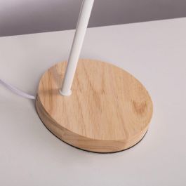 SKD-T1012 Lámpara de Mesa El Tigre Tela y Madera | Diseño Moderno y Único | Casquillo E27 Compatible LED RGB CCT para Hogar y Negocio