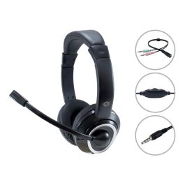 Conceptronic Auriculares Jack 3.5 mm con Micrófono Flexible y Control de Volumen, Incluye Adaptador 1 a 2 Jacks 3.5 mm, Negro Precio: 11.94999993. SKU: S8425905