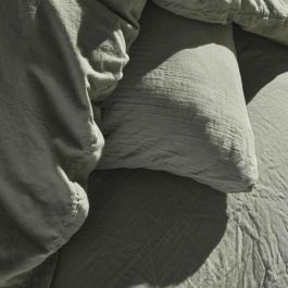 Today Juego de Cama 123329 para 2 Personas - 260x240cm - Gasa de Algodón Lisa - Salvia