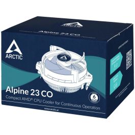 ARCTIC Alpine 23 CO Refrigerador de Aire para CPU AM4/AM5 | 24/7 Silencioso de Aluminio y Plástico Negro