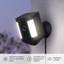 Ring RIN0840268988586 Cámara de vigilancia Spotlight Plus Enchufable Negra (UE) Ring RIN0840268988586 Cámara de vigilancia Spotlight Plus Enchufable Negra (UE)
