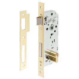 Tesa 2030/40/Hl Cerradura de Embutir para Puertas de Madera, Entrada 40mm, Distancia Ejes 85mm, Frente Recto, Dorada, Reversible, Cilindro TE5 Precio: 40.94999975. SKU: B1FPJY3KEE