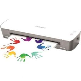 Plastificadora Fellowes Ion A4 4560001/ hasta A4 y 80-125 Micras/ Blanca y Gris Plastificadora Fellowes Ion A4 4560001/ hasta A4 y 80-125 Micras/ Blanca y Gris
