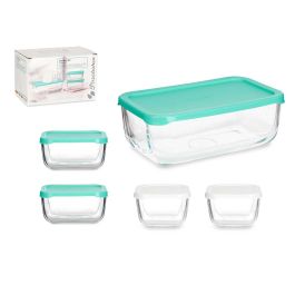 Pasabahce Set 5 Fiambreras Snow Box de Vidrio y Plástico, capacidades 2x275ml, 2x420ml, 1x1200ml, 12.5x7.5x20.7 cm (Set de 4) Pasabahce Set 5 Fiambreras Snow Box de Vidrio y Plástico, capacidades 2x275ml, 2x420ml, 1x1200ml, 12.5x7.5x20.7 cm (Set de 4)