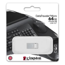 Kingston DTMC3G2/64GB Pendrive USB 3.2 Gen 1 de 64GB, Velocidad de Lectura 200MB/s