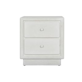 Mesita De Noche Moderno DKD Home Decor Blanco 36 x 53 x 48 cm