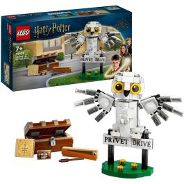 LEGO 76425 Set de Construcción Harry Potter: Lechuza Nival Hedwig Articulada - Número 4 de Privet Drive, Juguete Fantasía
