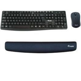 Equip 245015 Reposamuñecas Ergonómico Gel con Teclado Life Color, Negro