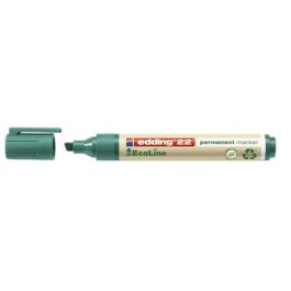 Marcador Permanente Edding 22 Ecoline Biselado Verde 10 unidades Precio: 12.50000059. SKU: B1HBYXKXNM