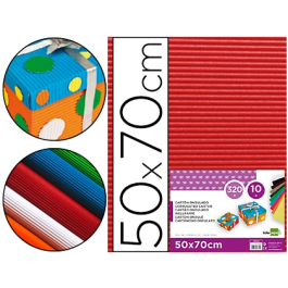 Liderpapel Carton Ondulado Rojo 50 x 70cm 320g/m2 Precio: 19.49999942. SKU: B1JJW6KLT2