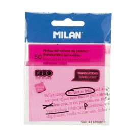 Milan Bloc Notas Adhesivas Removibles Plástico Translúcidas Rosa Fluorescente 76x76 mm 50H Precio: 1.5900005. SKU: B173FBFX7Q