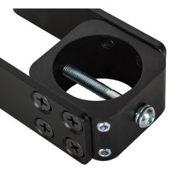 B-Tech BT7831 Soporte de Pared para Postes Ø50mm, Carga Máx. 150kg, Negro