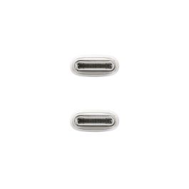 NANO CABLE 10.01.6001-CO Cable USB-C 2.0 Macho a USB-C 2.0 Macho 3A 60W Blanco 1 Metro