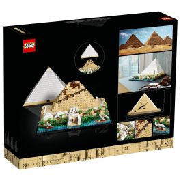 LEGO 21058 Architecture La Gran Pirámide de Giza, modelo de hobby creativo para construir, monumento mundial y decoración