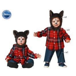 Disfraz de Poliéster Hombre Lobo Halloween Rojo para Bebé Niño 6-12 Meses - Set Completo con Cabeza, Camisa y Pantalón Disfraz de Poliéster Hombre Lobo Halloween Rojo para Bebé Niño 6-12 Meses - Set Completo con Cabeza, Camisa y Pantalón