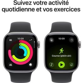 Apple Watch Series 11 Aluminium 42mm Gris Espacial con Correa Deportiva Negra S/M