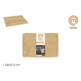 Masterchef Tabla de Cortar de Bambú 34 cm x 23.5 cm x 1 cm