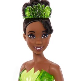 Mattel Hlw04 Muñeca Disney Princesa Tiana, inspirada en 'Tiana y el sapo', articulada, con ropa y accesorios (tiara y zapatos)