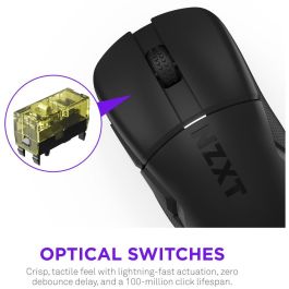 NZXT LIFT Elite Wireless MS-101NB-01 Ratón Gaming Inalámbrico Óptico 26000 DPI Negro para diestros