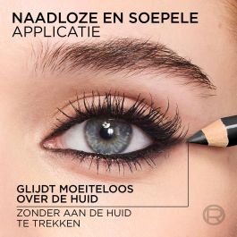 Lápiz de Ojos L'Oreal Make Up HAUTE COULEUR Negro (1 unidad)