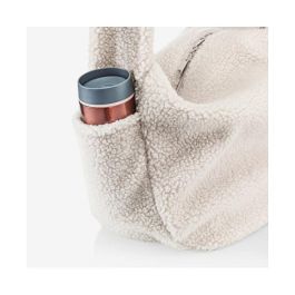 Reisenthel Moonbag Bolso Grande Blanco Teddy Sand, 24 L, Poliéster, 48 x 14 x 33 cm