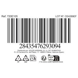 La Mediterranea Bandeja Redonda 26.5 x 2.6 cm Scratch Blue (8 Unidades)