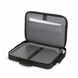 Dicota Multi ONE Maletín Acolchado para Portátil 14-16", Correa Hombro, Bolsillo Cremallera y PET Reciclado, Color Negro