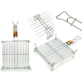 La Dehesa Parrilla Doble Zincada 45x45 cm con 4 Patas y Asa Cierre Material Acero Metalizado Precio: 66.50000038. SKU: B1EEFA6N4S