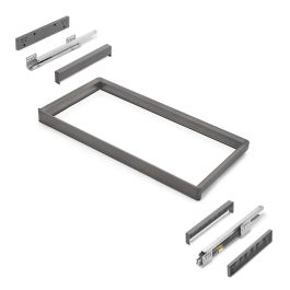 Emuca Bastidor con guías de cierre suave y extracción total para accesorios de armario Quartz, 837-863mm, Aluminio y Plástico, Titanio Precio: 77.50000027. SKU: B187QRPRD5