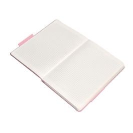 Cuaderno Con Gomilla Antartik Notes Tapa Dura A5 Hojas Cuadricula Rosa Pastel 100 Hojas 80 gr Fsc