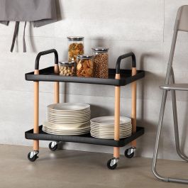 Carro 2 Baldas Black Versa 36X55CM Carro 2 Baldas Black Versa 36X55CM