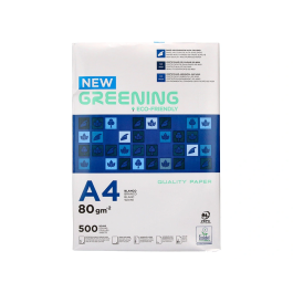 Greening Papel Fotocopiadora Din A4 80 Gramos Paquete 500 Hojas