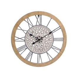 Reloj de Pared Romimex Negro Beige Madera Metal 50 x 50 x 5 cm Precio: 115.79000015. SKU: B1FX9HZD5C