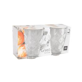 La Mediterranea Set 2 Tazas Café con Leche 21 cl Diamond Naira (36 Cajas)