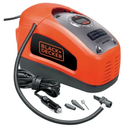Black + Decker Compresor programable 12V / 220V 11 bares con dial digital luminoso y parada automática Precio: 104.99423979. SKU: B1D5ARX92E