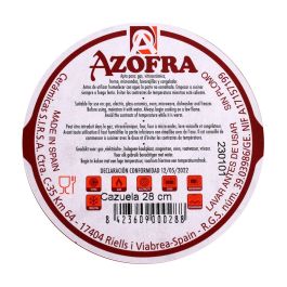 Cazuela de vitrocerámica 28 cm Azofra (4 Unidades) Cazuela de vitrocerámica 28 cm Azofra (4 Unidades)