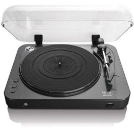 Lenco LBT-120 Tocadiscos Tracción por Correa Semiautomático Bluetooth Negro - Reproducción 33/45 RPM USB