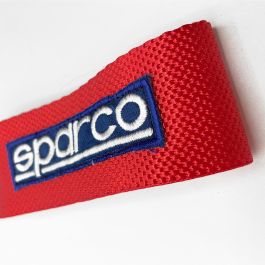 Sparco S01637RS Cinta de Remolque Roja de Longitud Fija para Coche de Recuperación, Agujero de 15mm