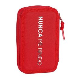 Plumier Doble Sevilla Fútbol Club M854 Rojo 12.5 x 19.5 x 4 cm (28 piezas)