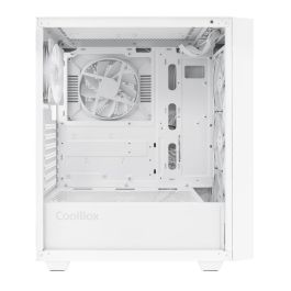 Coolbox Caja PC Gaming GA300 Grid Line con Iluminación ARGB y Panel Lateral de Cristal Templado