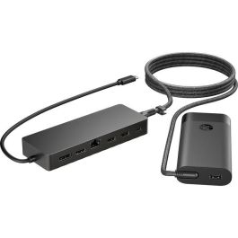 HP Universal USB-C Hub Multiport 7 Puertos, Cargador para Portátil y Estación de Acoplamiento Dual 4K HDMI DisplayPort HP Universal USB-C Hub Multiport 7 Puertos, Cargador para Portátil y Estación de Acoplamiento Dual 4K HDMI DisplayPort
