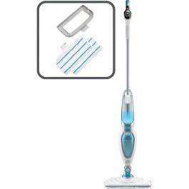 Black + Decker FSM16CD-QS Escoba Limpiadora a Vapor 1600W con Filtro Anti-cal y Tanque 460ml para Limpieza Eficaz