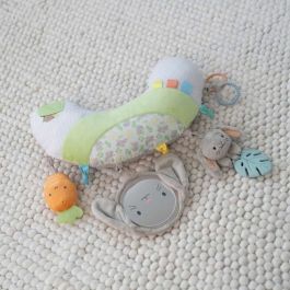 Ingenuity ING0074451173286 Alfombra de Juego para Bebé Sylvi para Jugar Boca Abajo con Juguetes Multisensoriales